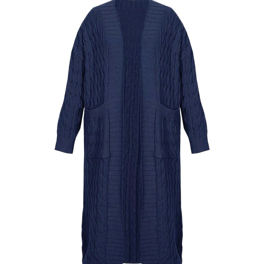 Cable knit Long Cardigan